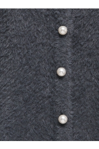 ONLY KOGPIUMO PETRA PEARL O-NECK CAR KNT: blackened pearl