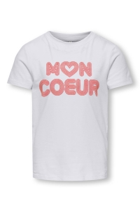 ONLY KOGLOTTE-ARIYA LIFE REG S/S TOP CS : cloud dancer/coeur