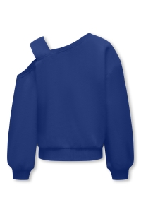 ONLY KOGSEEMA LIFE LS O-NECK OFFSHLDR CS: mazarine blue/leopard standing