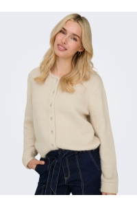 ONLY ONLMAGGIE LIFE LS BUTTON CARDIGAN C: birch/melange