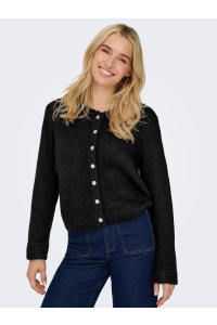 ONLY ONLMAGGIE LIFE LS BUTTON CARDIGAN C: black