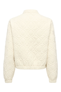 ONLY ONLAURA LIGHT QUILTED EMB. BOMBER O: moonbeam/flower emb.