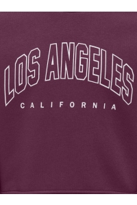 ONLY KOGSWEAT LS CREW OVZ STAT SWT NOOS mauve wine/los angeles - califor