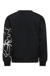ONLY KOGODESSA LIFE L/S O-NECK BOX UB CP: black/blurry flower