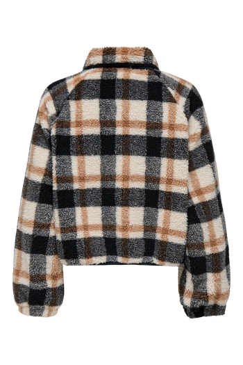 ONLY ONLCALISTA LIFE CHECK TEDDY JACKET :