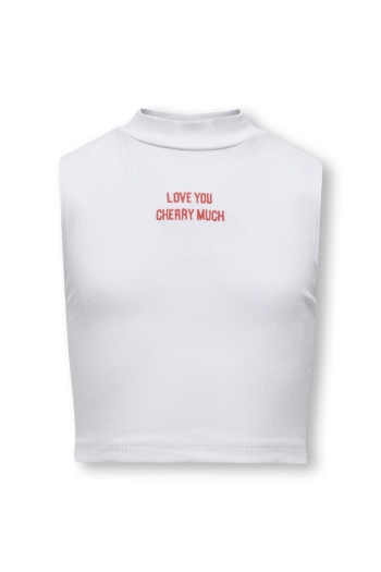 ONLY KOGLINEA LIFE TEXT S/L SHORT TOP CS: