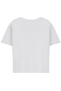 ONLY KOGDINA LIFE S/S CLUB TOP BOX CS JR: bright white/paradise green mali