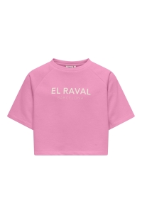 ONLY KOGCORA S/S PRINT O-NECK UB CS SWT begonia pink/raval