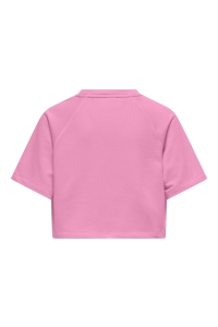 ONLY KOGCORA S/S PRINT O-NECK UB CS SWT begonia pink/raval