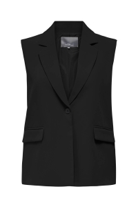 carmakoma CARELLY LIFE S/L LOOSE VEST TLR black