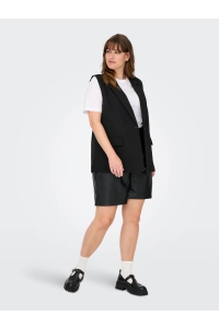 carmakoma CARELLY LIFE S/L LOOSE VEST TLR black