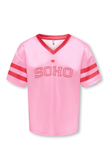 ONLY KOGLULU S/S V-NECK SPORTY TOP CS JR: