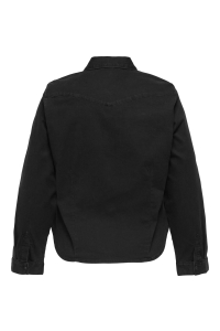 carmakoma CARSASIA L/S FIT STUD DNM SHIRT AKM black denim