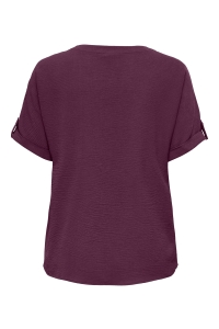 carmakoma CARMETTA LIFE 2/4 FOLD UP V-NECK TO: mauve wine