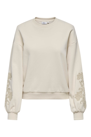 ONLY ONLBROOKLYN L/S EMBROIDERY BOX SWT