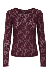 ONLY ONLBLAISE L/S TOP JRS mauve wine