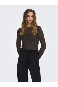 ONLY ONLBLAISE L/S TOP JRS coffee bean