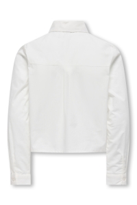 ONLY KOGCLARA LIFE SHORT EMB SHIRT WVN cloud dancer/stones