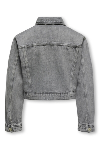 ONLY KOGMALIBU L/S RHINESTONE JACKET DNM medium grey denim