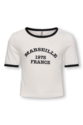 ONLY KOGNINA LIFE S/S CONTRAST TOP CS JR: