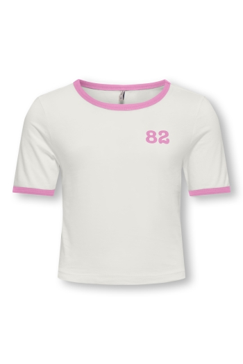ONLY KOGNINA LIFE S/S CONTRAST TOP CS JR: