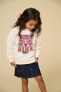 ONLY:KIDS ONLY KMGLEOPAULA LIFE L/S LOOSE PULLO BR: tofu/rawr