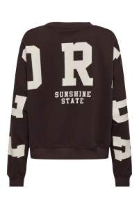 ONLY ONLSWEAT L/S BACK/SLEEVE PRINT SWT : vineyard wine/birch florida prin