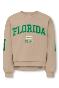 ONLY KOGVICTORY LIFE L/S O-NECK SWT humus/florida/medium green