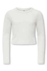 ONLY KOGBINA LIFE L/S O-NECK TOP JRS cloud dancer
