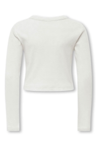 ONLY KOGBINA LIFE L/S O-NECK TOP JRS cloud dancer