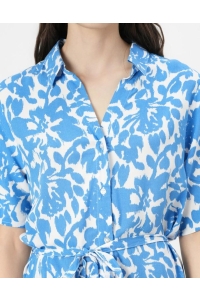 ONLY ONLYASMIN S/S SHIRT DRESS WVN NOOS cloud dancer/tania flower nebula