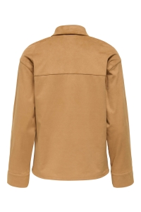 ONLY ONLLINIA LIFE L/S FAUX SUEDE SHIRT : tobacco brown