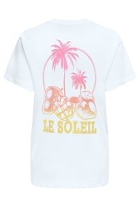 ONLY ONLVIVVI LIFE S/S LOVELY TOP CS JRS bright white/soleil