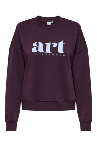 ONLY ONLBEST L/S PRINT CREW NECK SWT winetasting/art