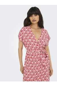 ONLY ONLZILLA ADELE LIFE SS LONG DRESS W: equestrian red/547 warm