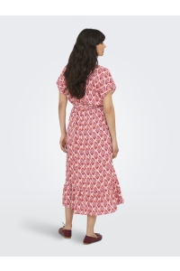 ONLY ONLZILLA ADELE LIFE SS LONG DRESS W: equestrian red/547 warm