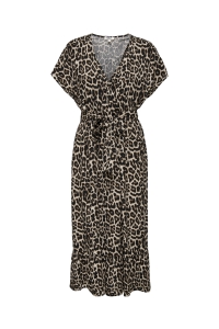 ONLY ONLZILLA ADELE LIFE SS LONG DRESS W: timber wolf/631 wildlife