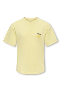 ONLY KOGVIVVI LIFE S/S LOOSE LOVELY TOP : sunlight/lemon