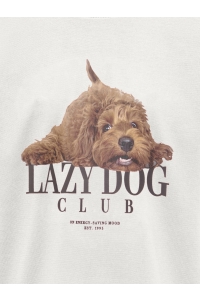 ONLY KOGBILLIE SS LOOSE TEDDY TOP JRS NO: cloud dancer/lazy dog