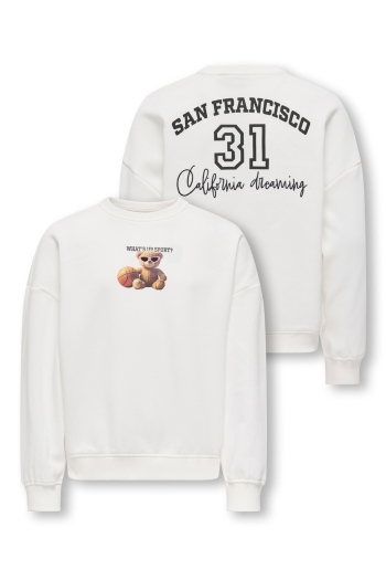 ONLY KOGBILA L/S OVZ PRINT O-NECK SWT NO: