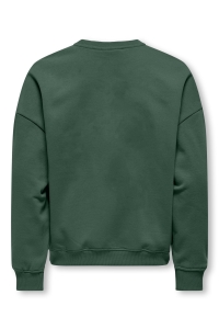 ONLY KOGBILA L/S OVZ PRINT O-NECK SWT NO: pineneedle/collage