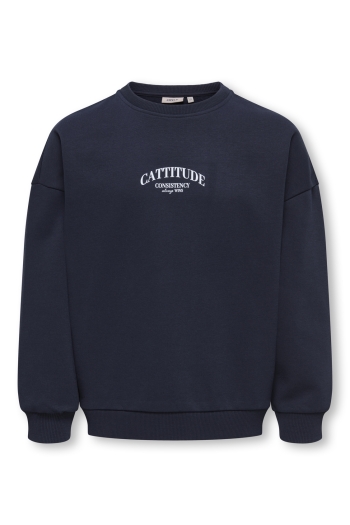 ONLY KOGBILA L/S OVZ PRINT O-NECK SWT NO: