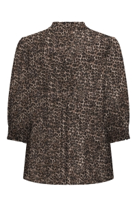 Carmakoma CARRAYA 3/4 SHIRT WVN NOOS silver mink/animal