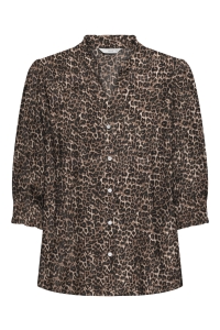 Carmakoma CARRAYA 3/4 SHIRT WVN NOOS silver mink/animal