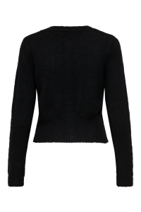 ONLY ONLHAVANNA LS BUTTON CARDIGAN KNT black/bling button