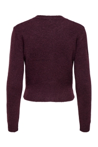 ONLY ONLHAVANNA LS BUTTON CARDIGAN KNT winetasting/melange/bling button