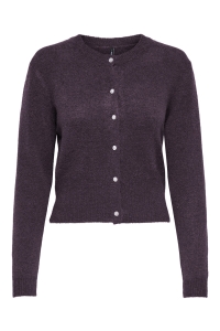 ONLY ONLHAVANNA LS BUTTON CARDIGAN KNT plum perfect/melange/bling butto