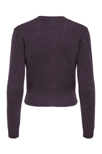 ONLY ONLHAVANNA LS BUTTON CARDIGAN KNT plum perfect/melange/bling butto