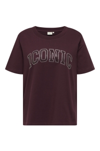 carmakoma CARRIRI 2/4 O-NECK BOXY TEE JRS winetasting/iconic