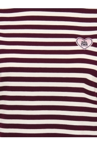 ONLY ONLLIVINA S/S O-NECK STRIPE TOP BOX: fig/cd + emb. grl pwr